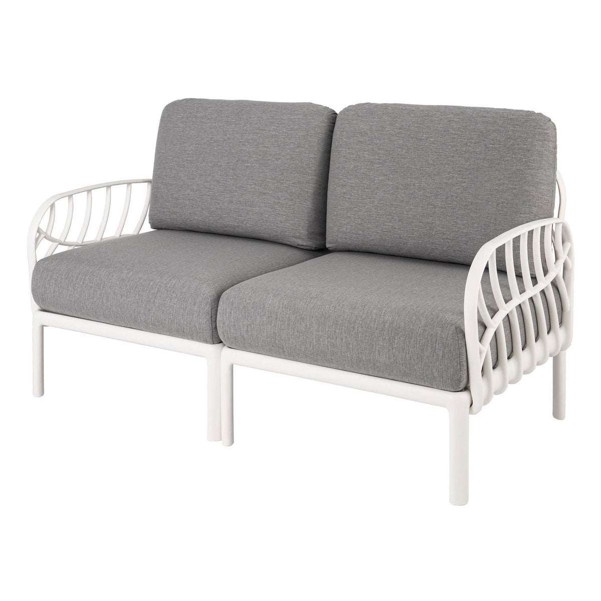 Strata Furniture Dahlia Patio Loveseat White ODALWG