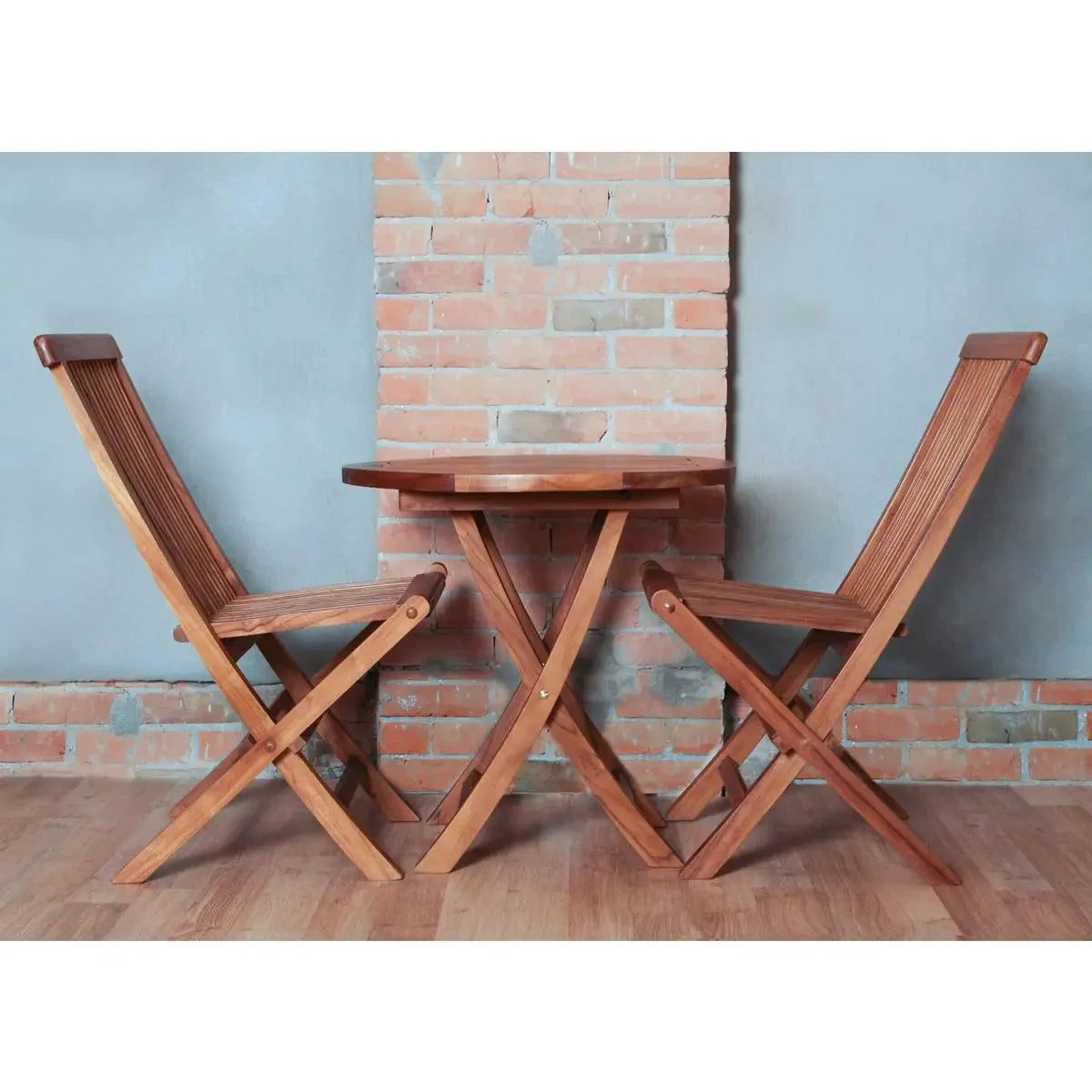 All Things Cedar 3-Piece Teak Bistro Table Set TS26-Set
