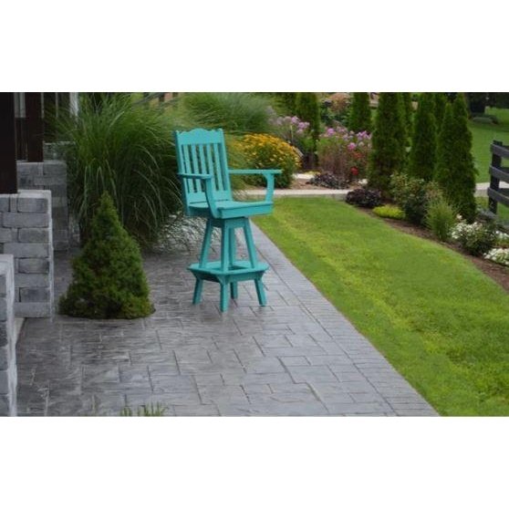 A & L Furniture Royal Swivel Bar Chair w/ Arms