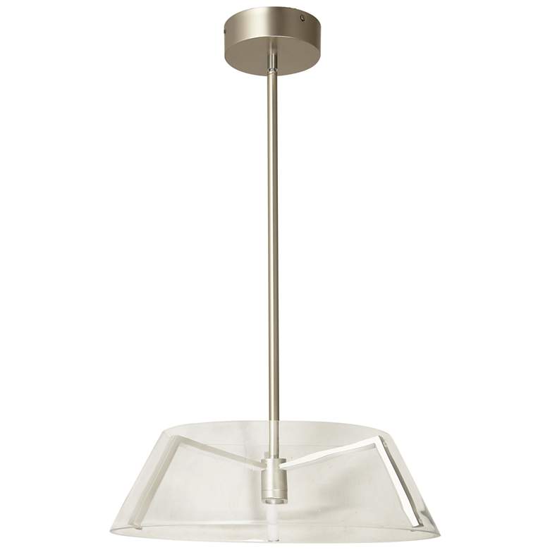 Abra Lighting Arc Clear Glass and LED Claw Pendant 10030PN
