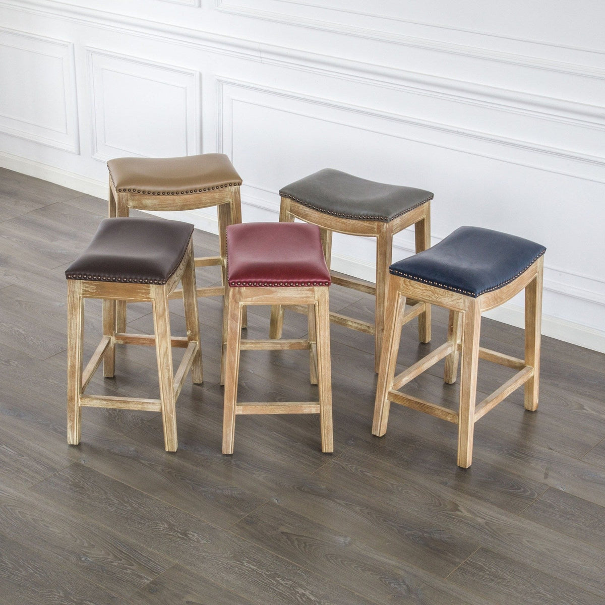New Pacific Direct Elmo Bonded Leather Counter Stool 358625B-V02-WS