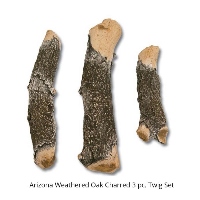 Grand Canyon Arizona Weathered Oak Charred Twig Set (3 PC) AWOCTWIG3