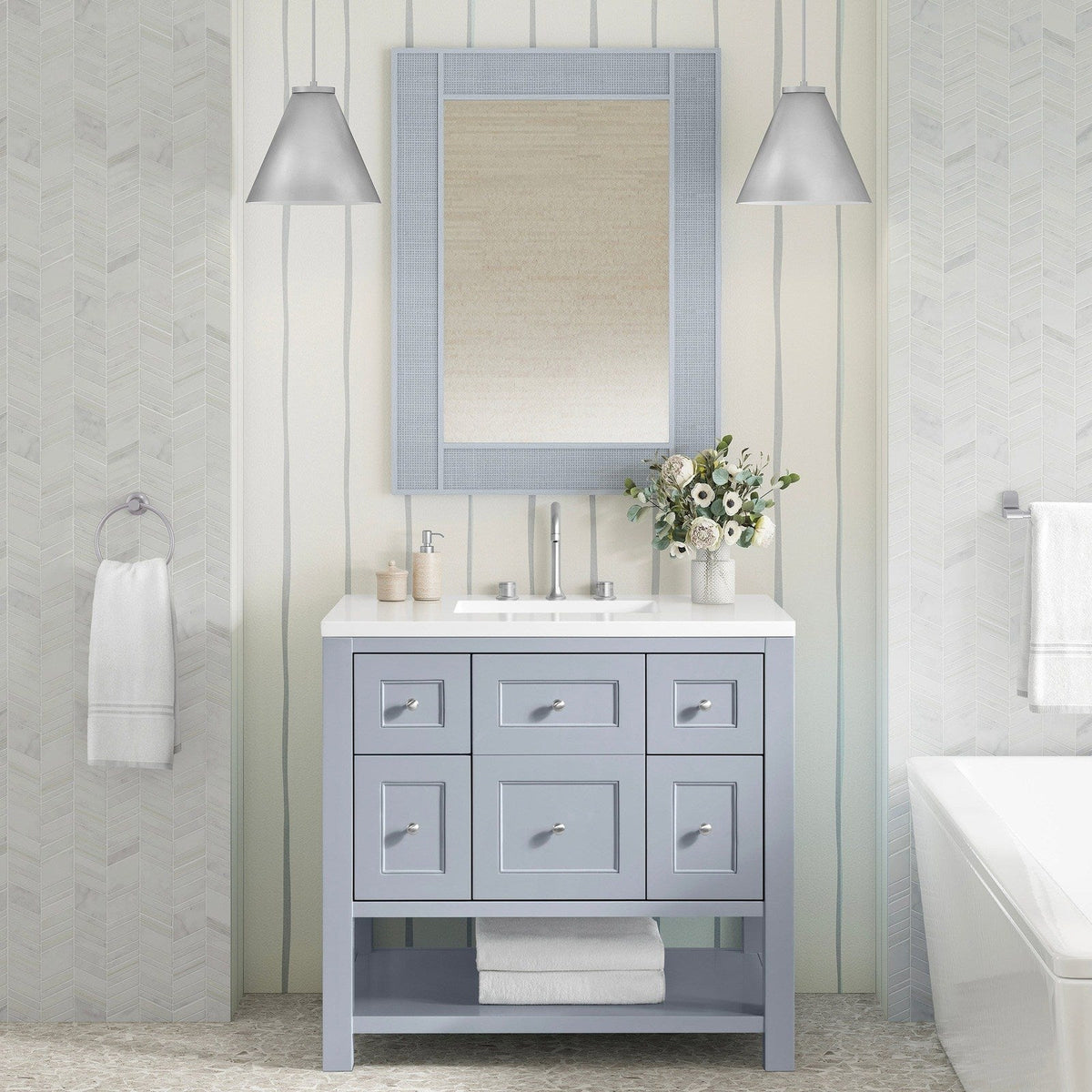 James Martin Vanities Solene 28" Mirror