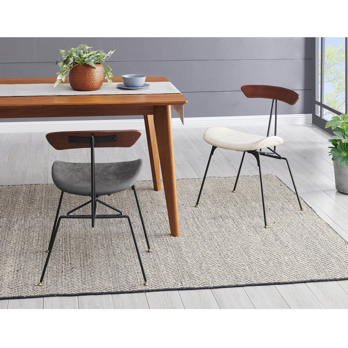 New Pacific Direct Wolfgang Fabric Chair, (Set of 2) 9300066-513