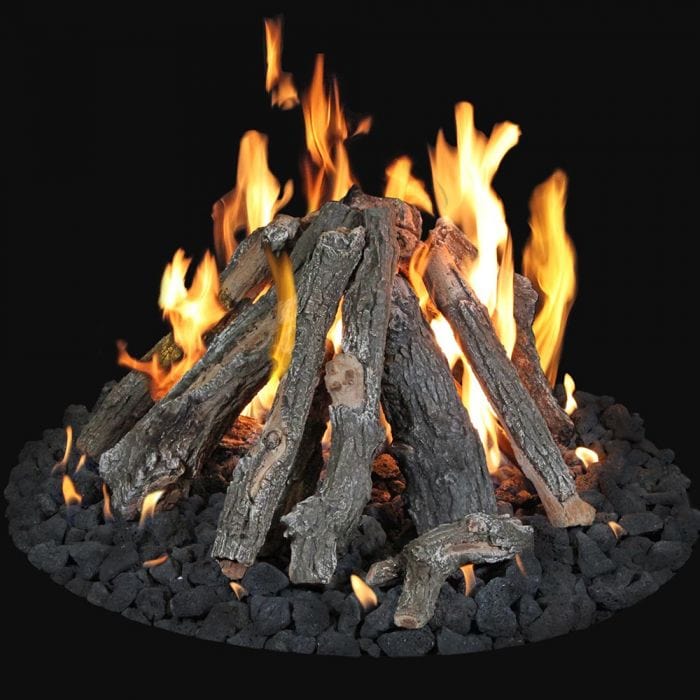 Grand Canyon Arizona Weathered Oak Log Set For Fire Pits (31 PC.) FPAWO-48
