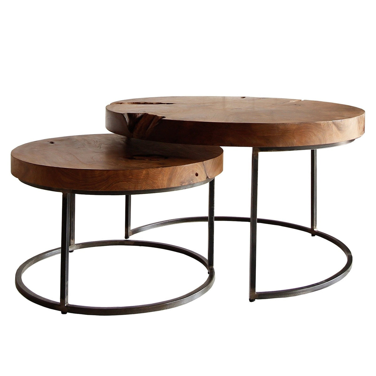 New Pacific Direct Otto Reclaimed Teak Root Coffee Table Set of 2 9600022