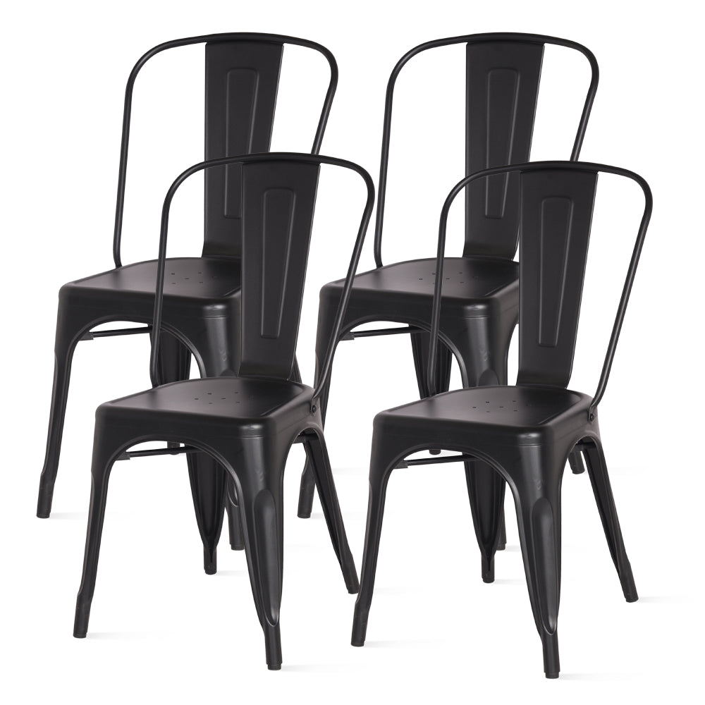 New Pacific Direct Metropolis Metal Side Chair, (Set of 4)
