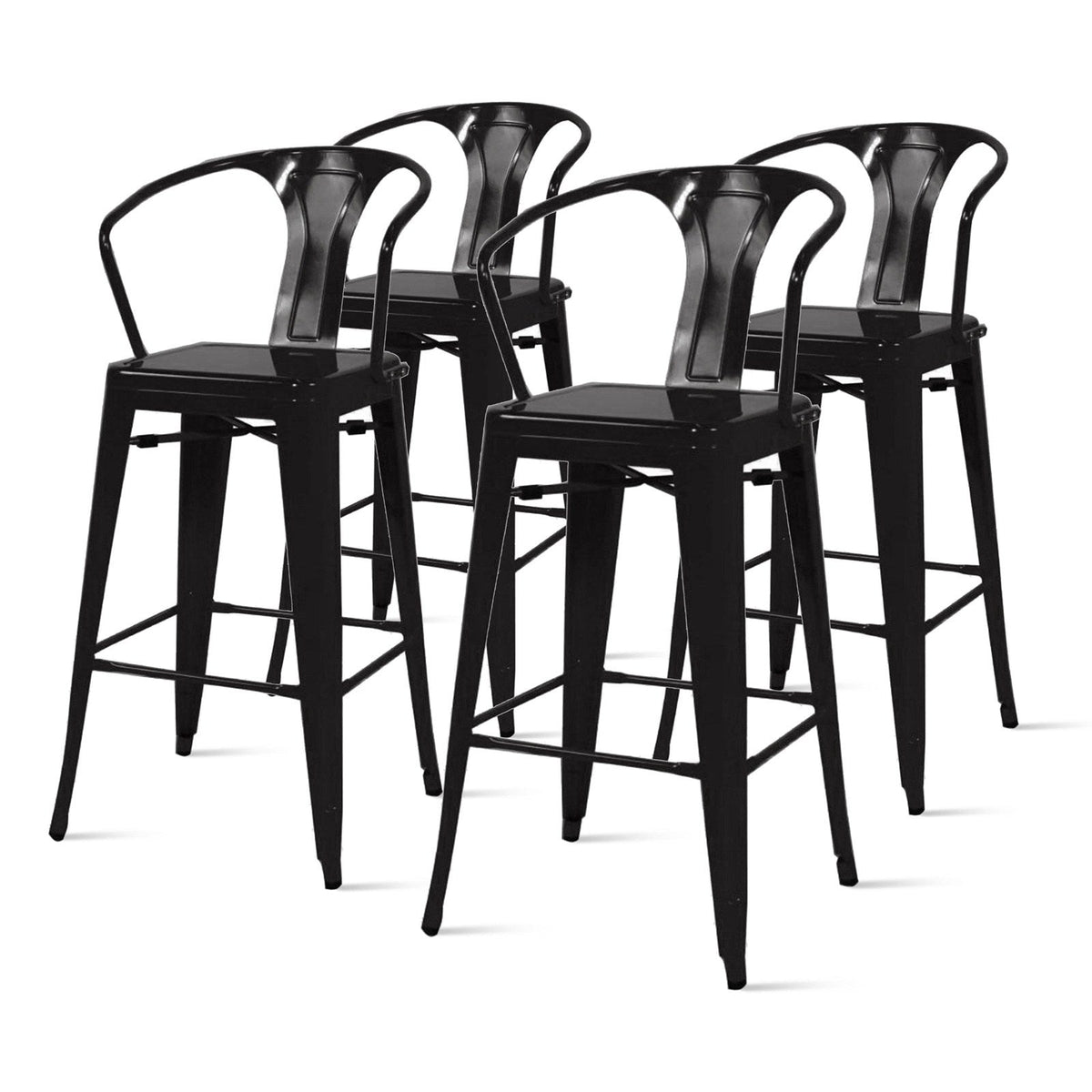 New Pacific Direct Metropolis Metal Counter Stool, (Set of 4) 938526-B