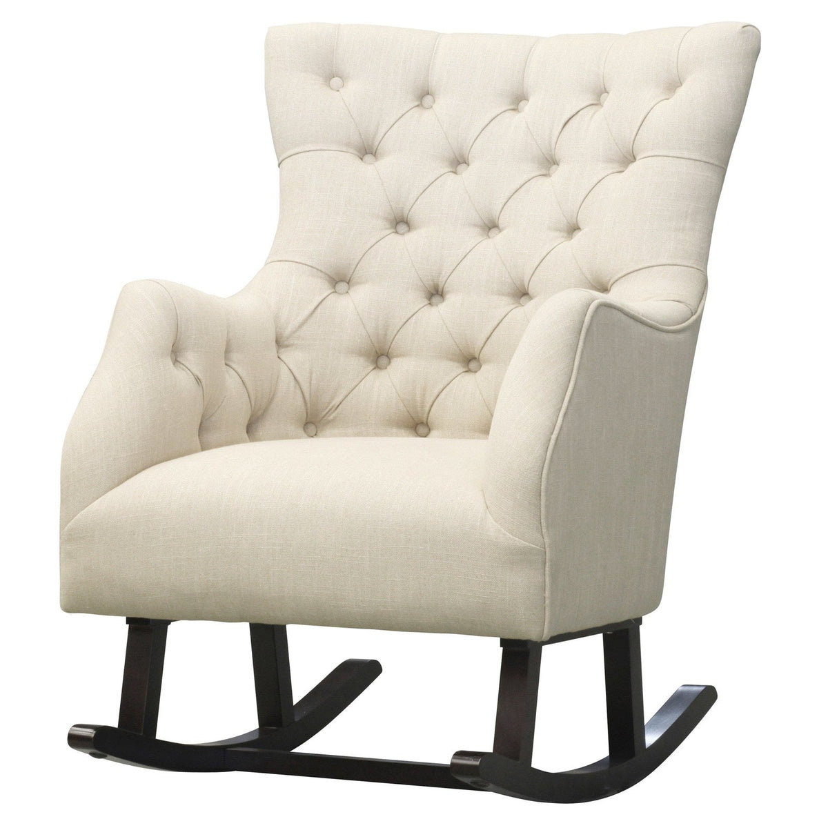New Pacific Direct Abigail Fabric Tufted Rocking Chair 3900023