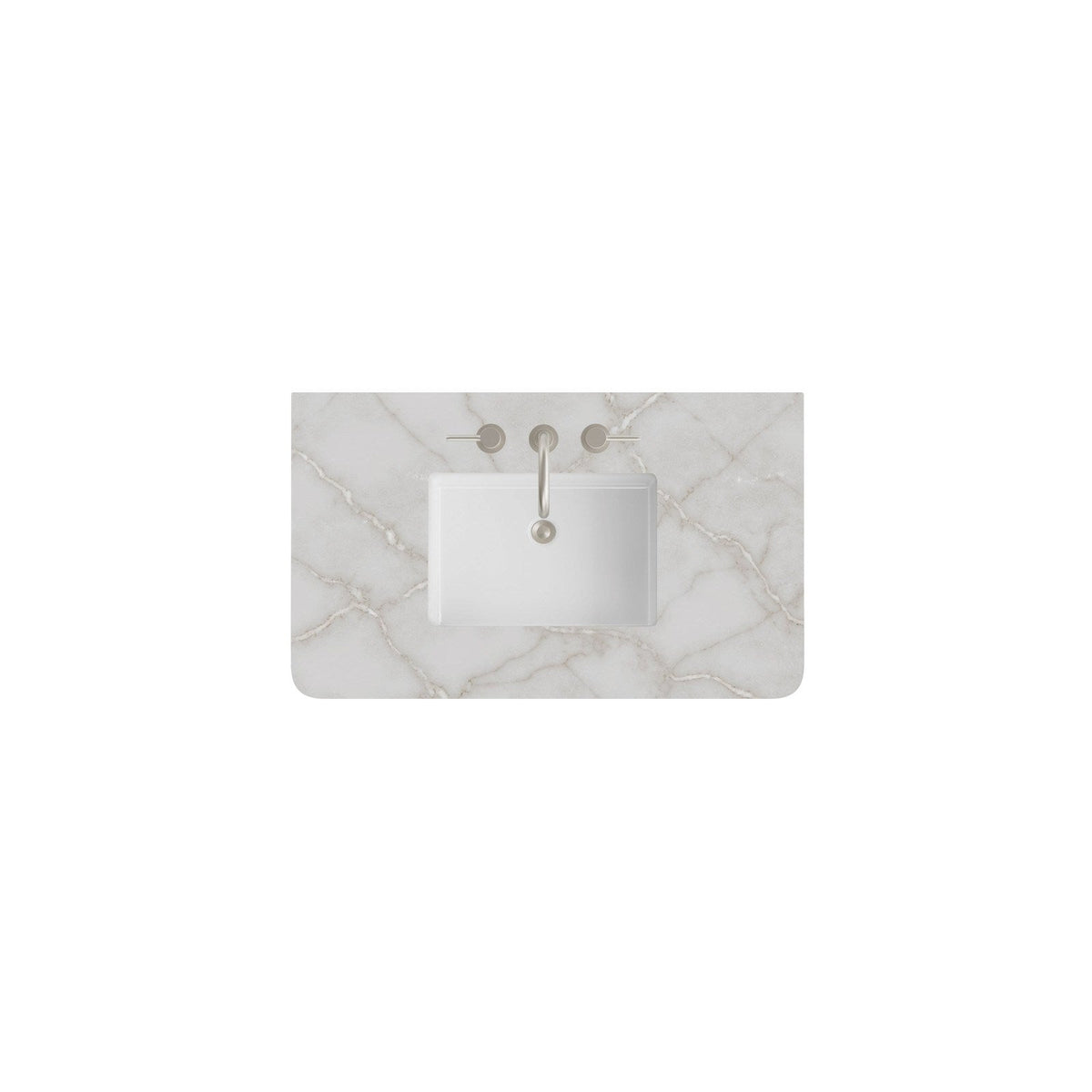 James Martin Vanities 36" Single Radius Cut Widespread