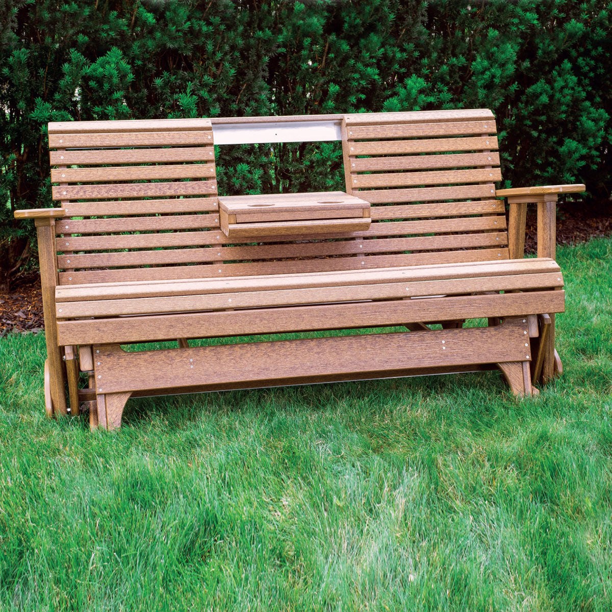 LuxCraft 5' Plain Poly Rollback Outdoor Glider Chair