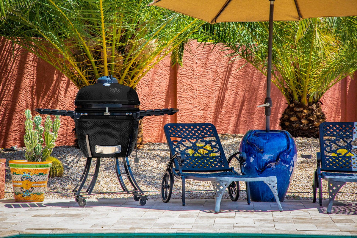 Pit Boss K24 Ceramic Kamado BBQ 60cm - Black with Cover