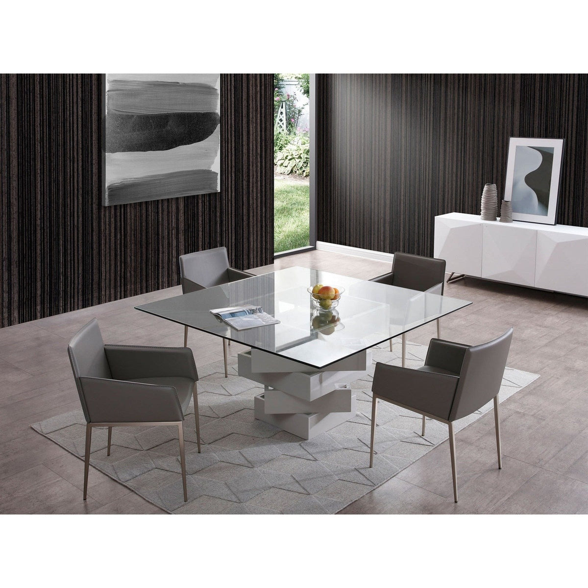 Whiteline Modern Living Carson Dining Table
