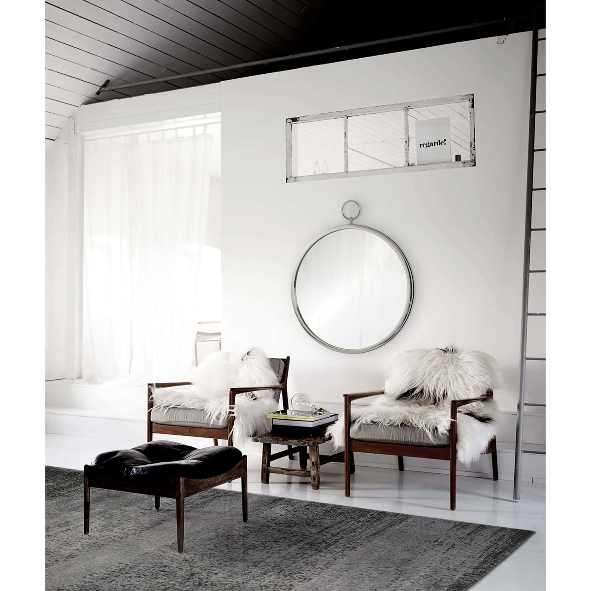RenWil Porto Round Mirror NDD21M594