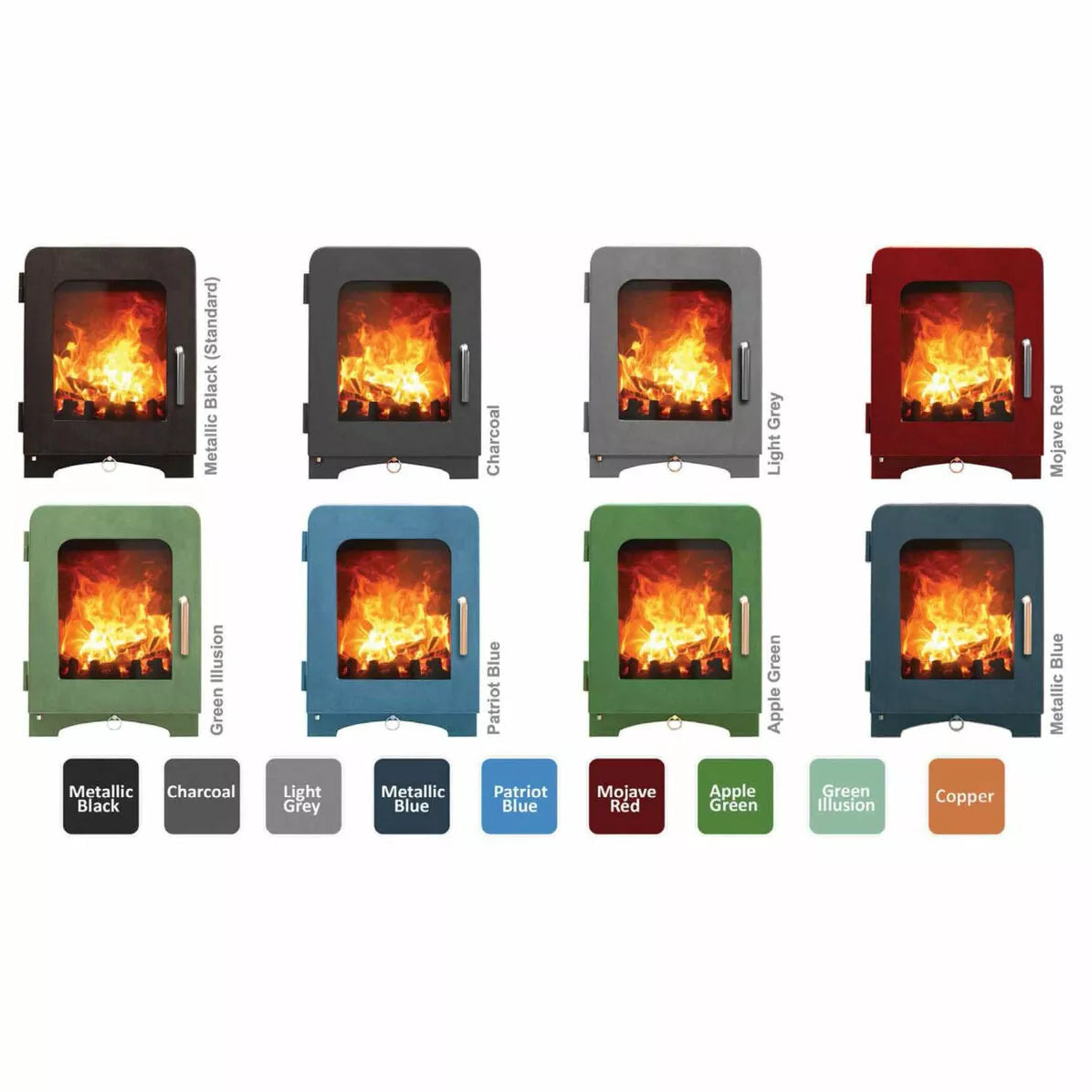 Saltfire Peanut 3 EcoDesign Wood Burning Stove – Black
