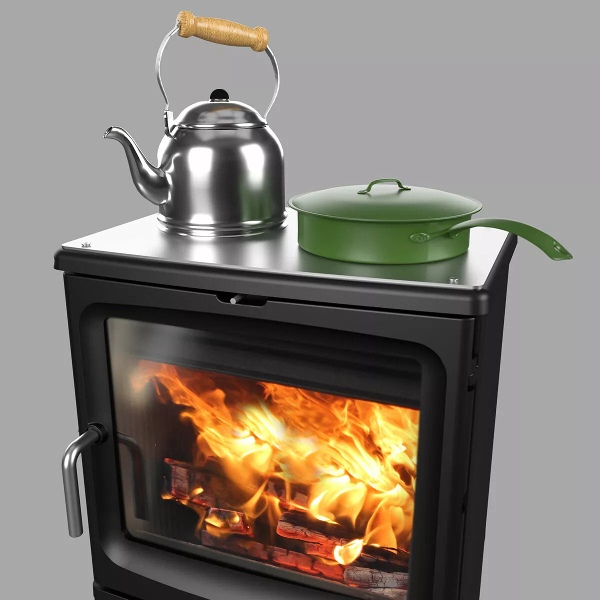 Saltfire Peanut 3 EcoDesign Wood Burning Stove – Black