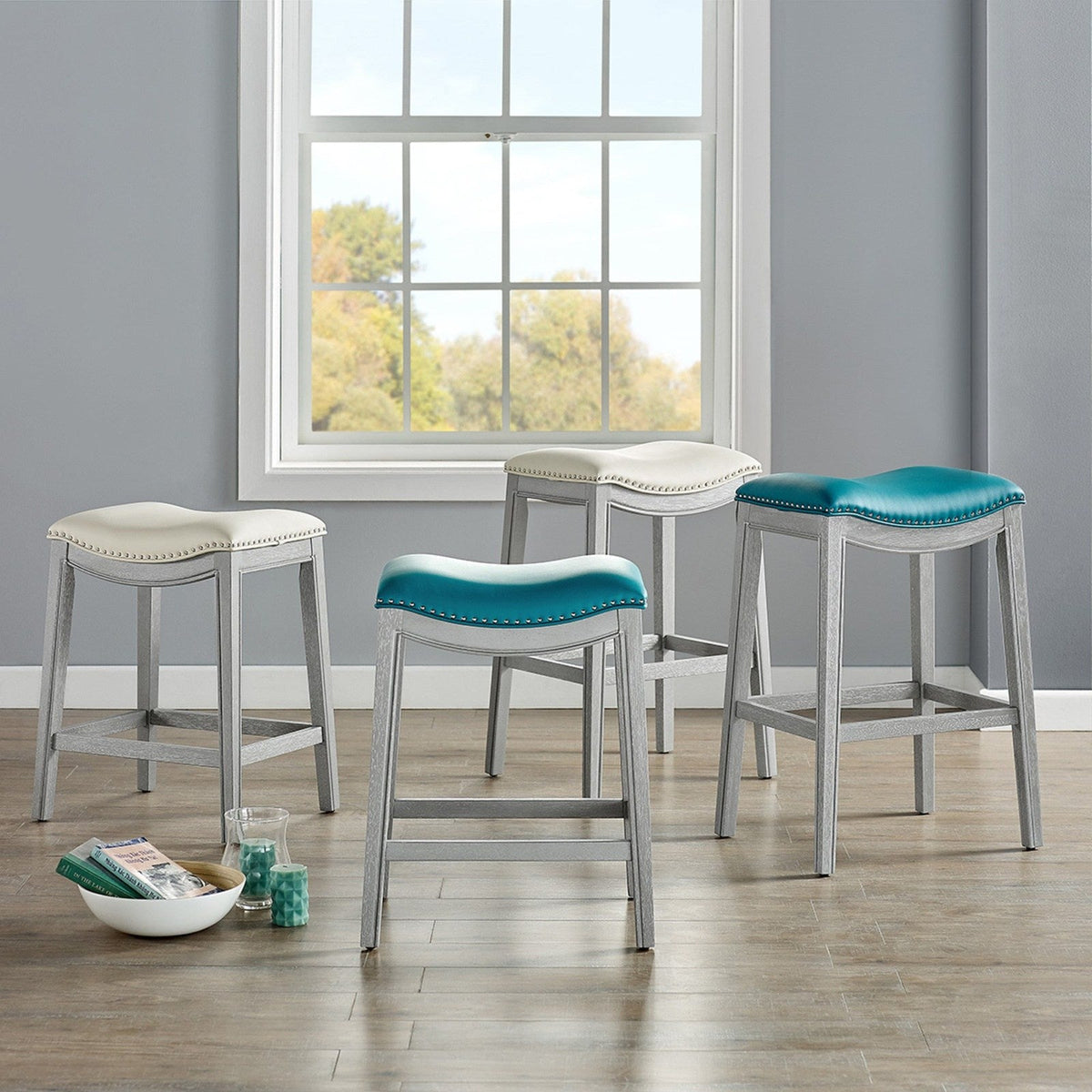 New Pacific Direct Grover PU Leather Counter Stool 1330001-386