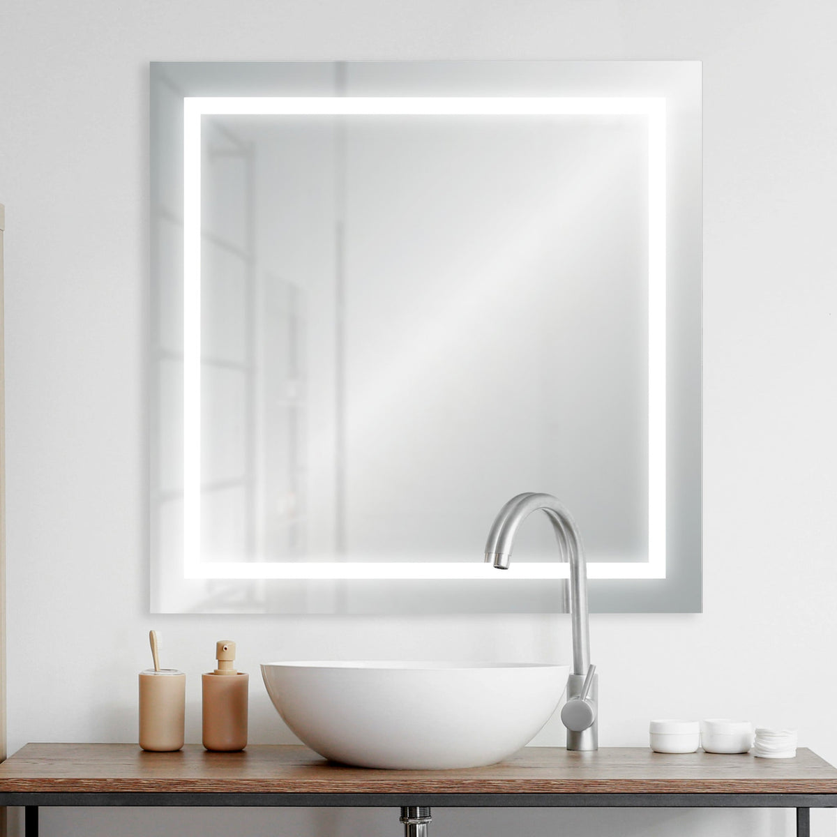 RenWil Kodal Square LED Mirror NDD221M043