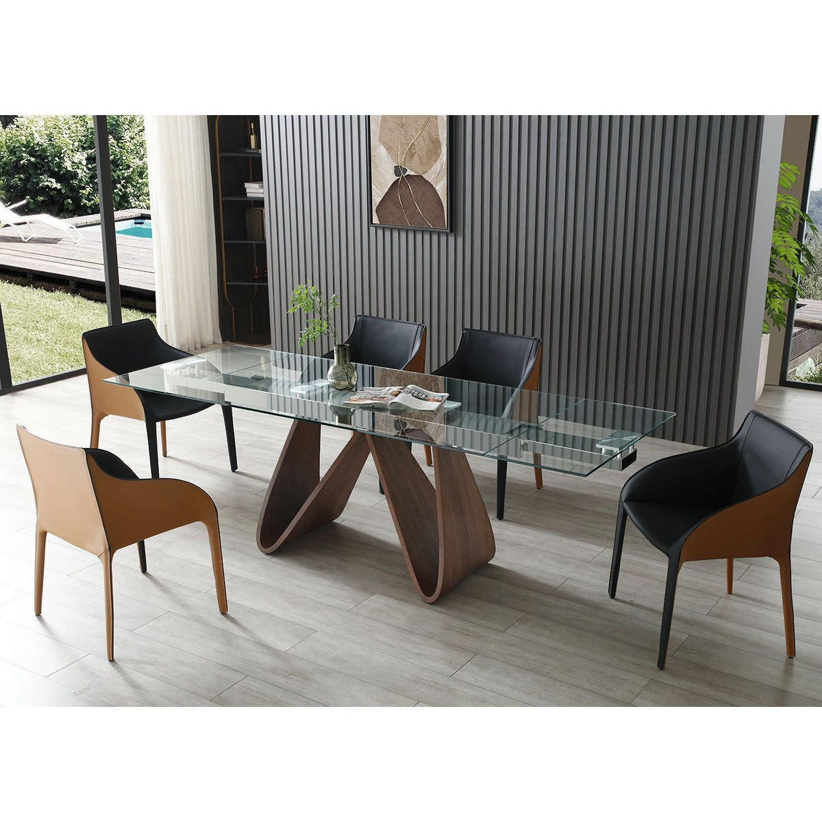 Whiteline Modern Living Emory Extendable Dining Table