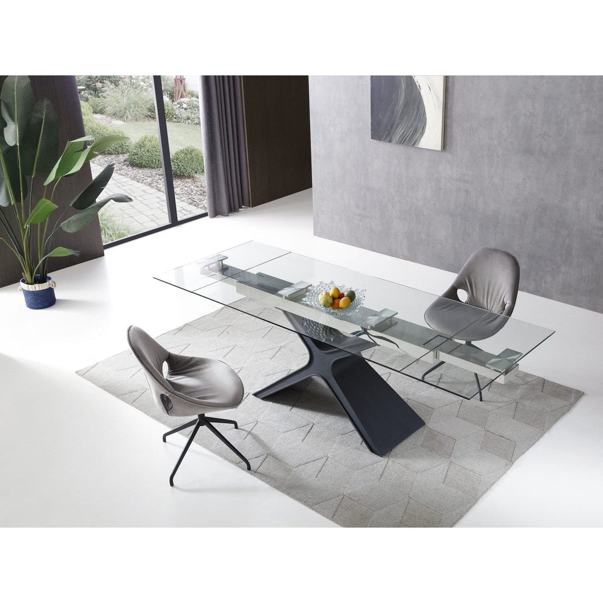 Whiteline Modern Living West Extendable Dining Table