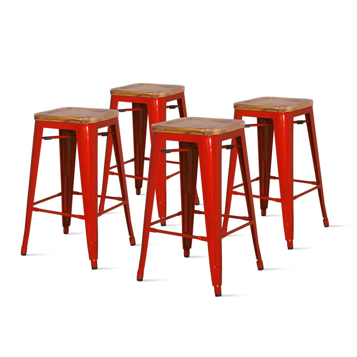 New Pacific Direct Metropolis Backless Counter Stool, (Set of 4) 938627-R