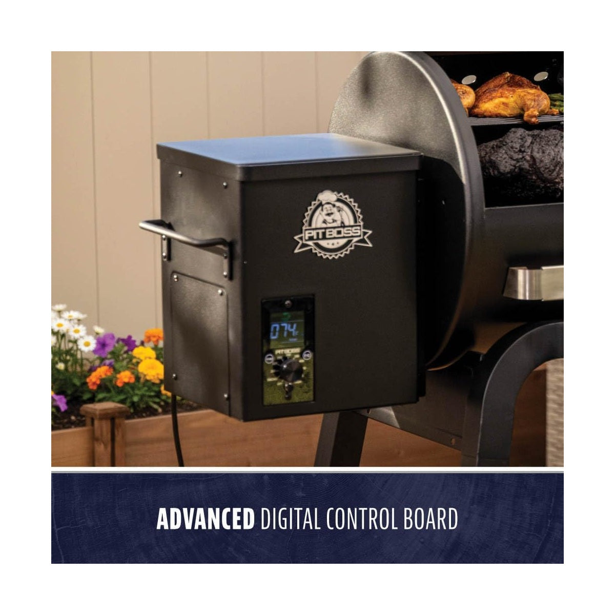 Pit Boss 500 Carbon Series Wood Pellet Grill & Smoker, 543 Sq. In., Black