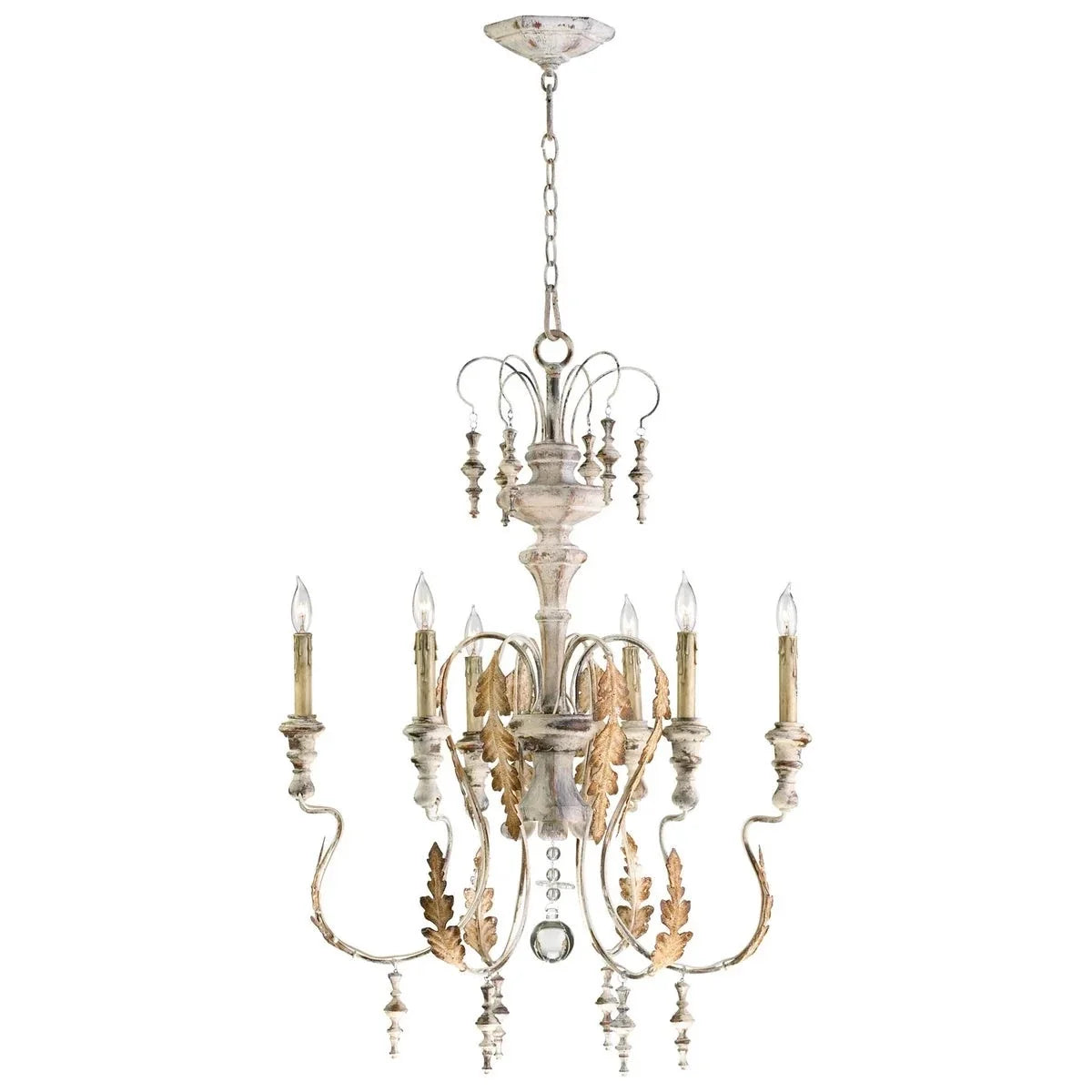 Cyan Design Motivo Chandelier 6-Light | Persian White 04170