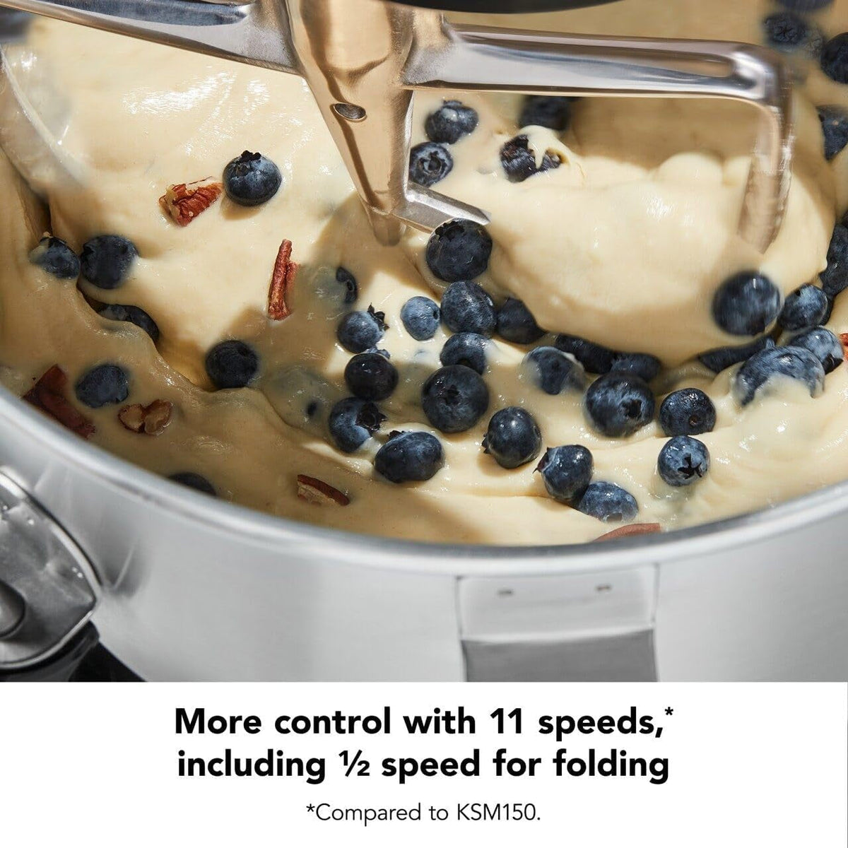 KitchenAid 6.6L Bowl-Lift Stand Mixer - 500W with 11 Speeds & Double Flex Edge Beater - 5KSM70SHX