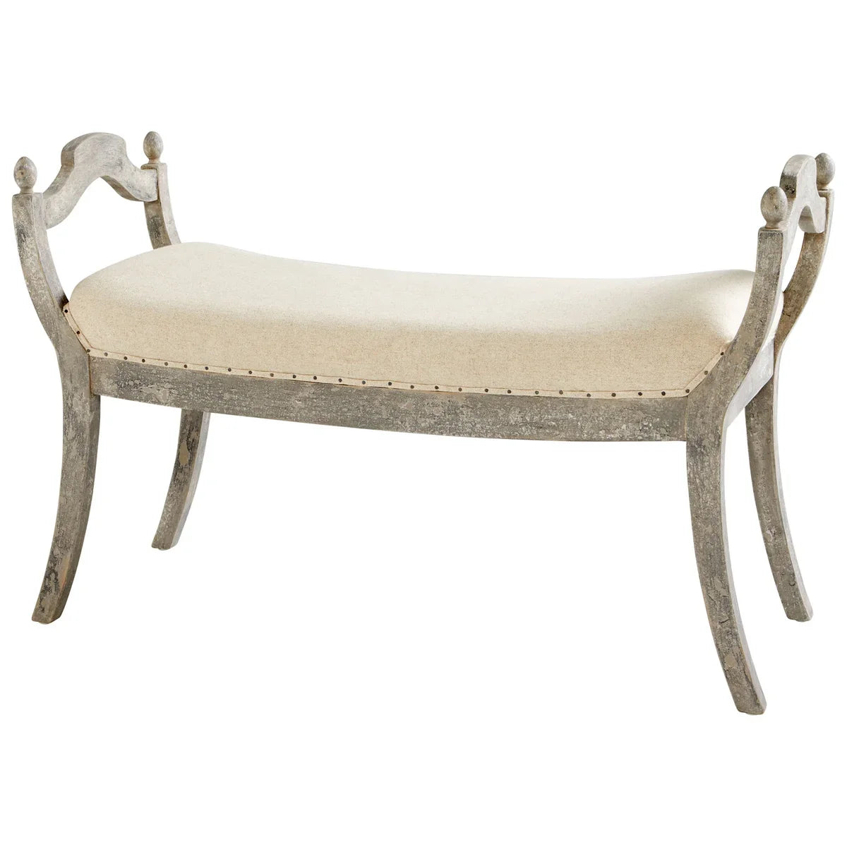 Cyan Design Alice Stool #2 | Weathered Grey - Large 09601
