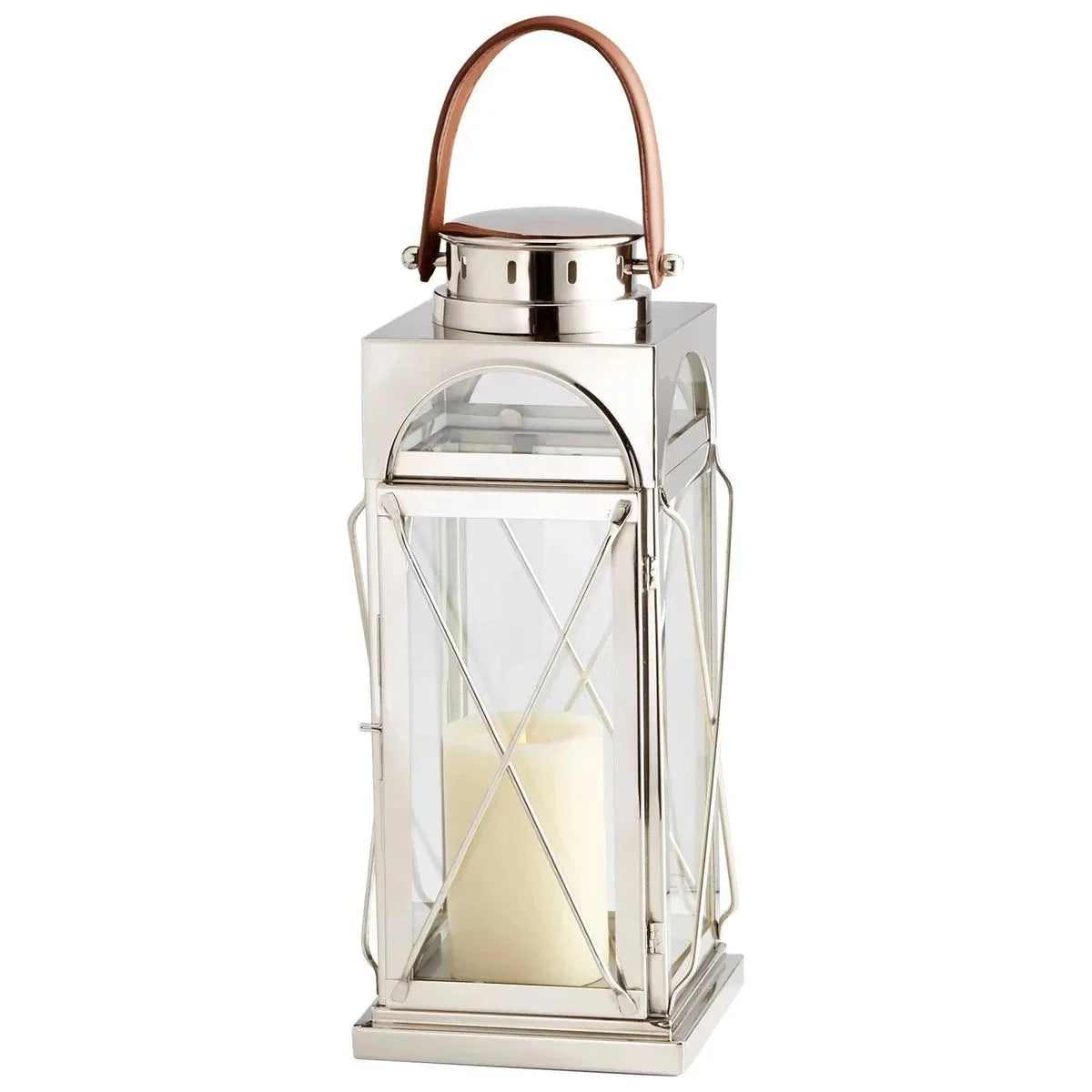 Cyan Design Lanterna Candleholder | Polished Nickel - Small 09742