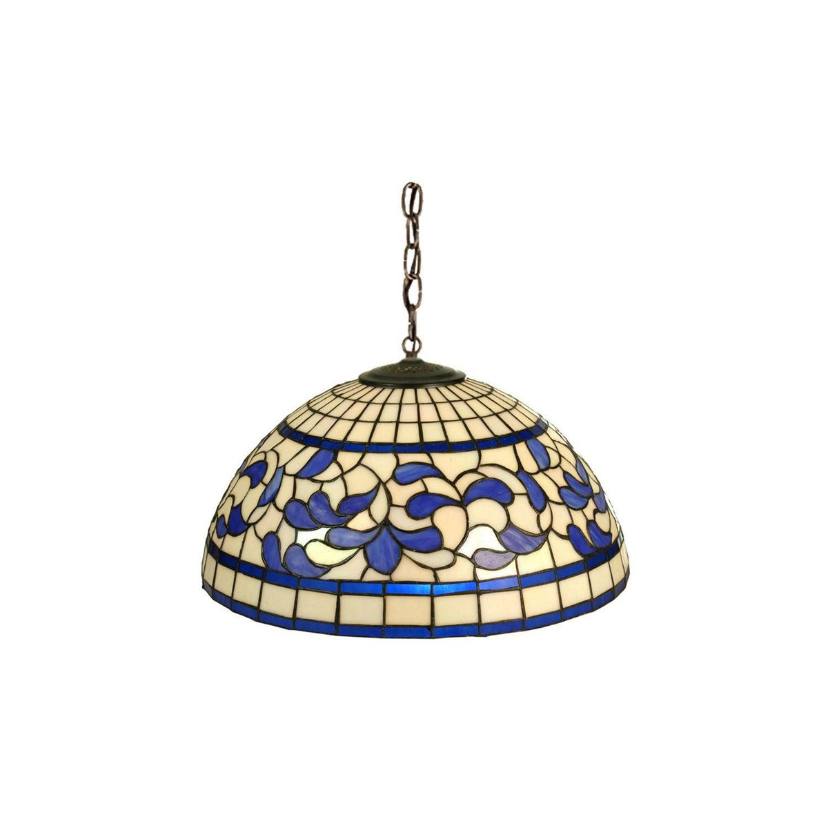 Meyda 20" Wide Tiffany Turning Leaf Pendant