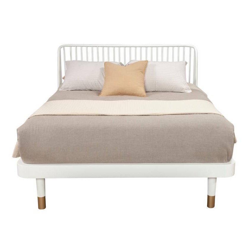 Alpine Furniture Madelyn Queen Slat Back Platform Bed 2010-61Q