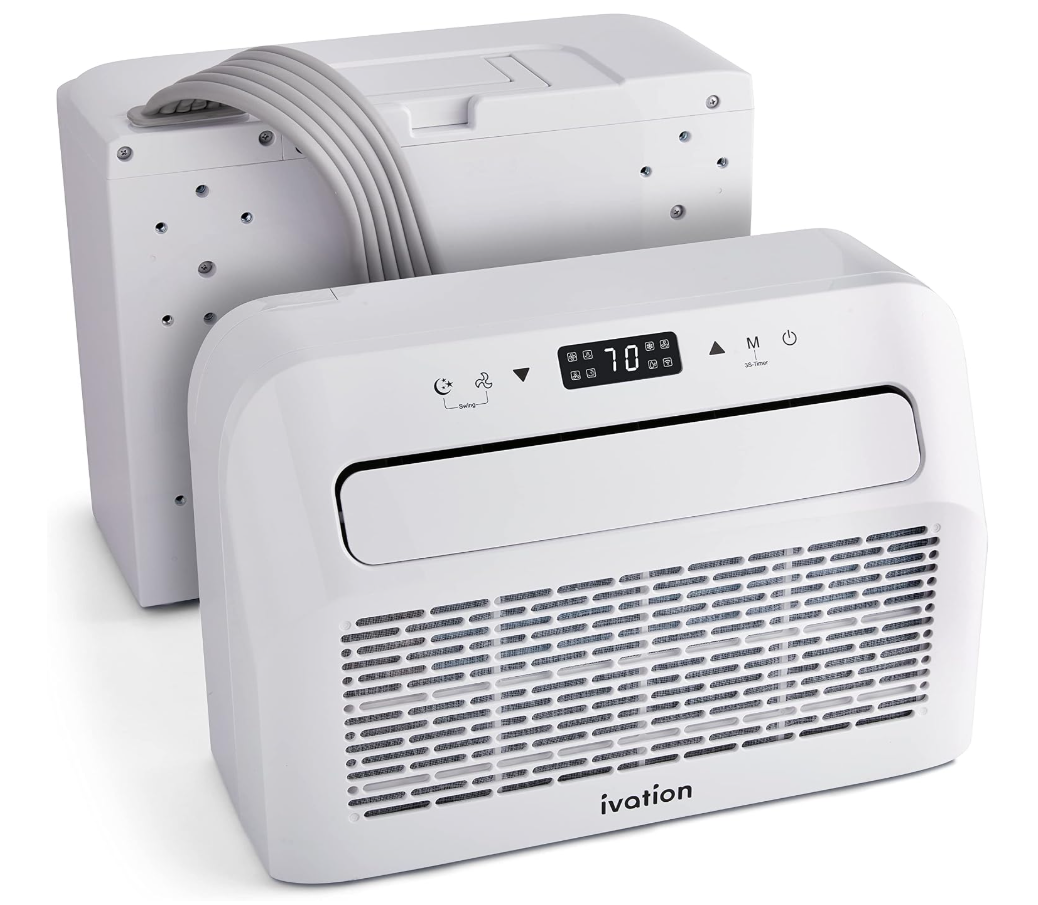 Ivation 6,500 BTU RV Window Air Conditioner with Fan & Dehumidifier