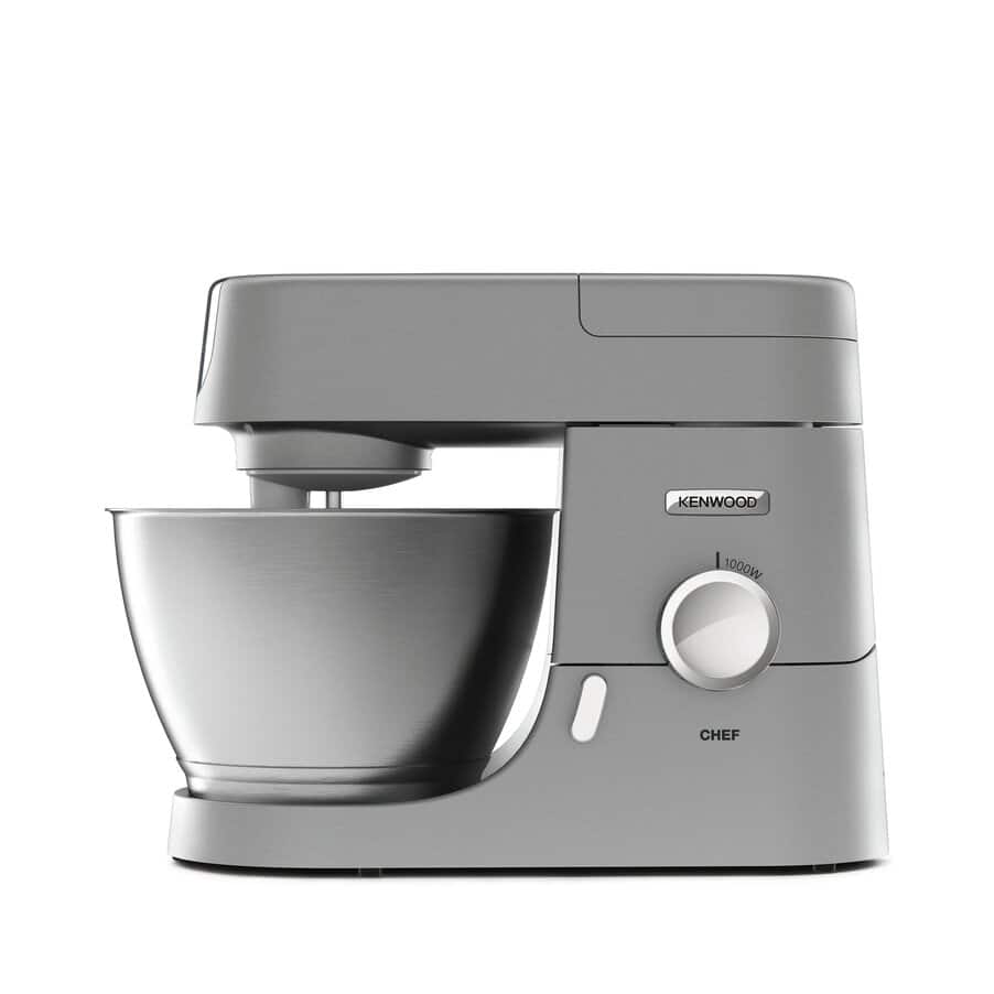 Kenwood Chef KVC3100S Stand Mixer, 4.6 Litre Stainless Steel Bowl, 1000W, Silver