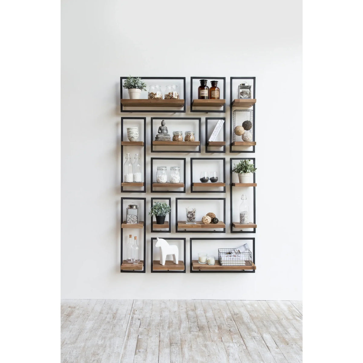 LH Imports D-Bodhi Metal Frame Wall Box - Natural, Type C (1/box) DBA56