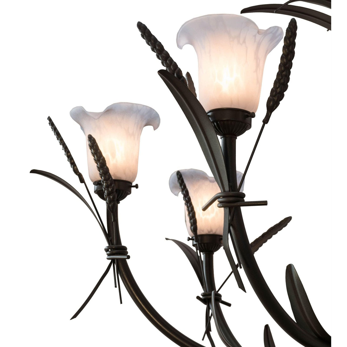 Meyda 52"W Flowering Wheat 12 LT Chandelier