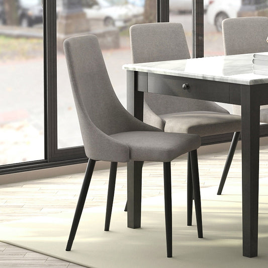 Worldwide Home Furnishings Venice-Side Chair-Grey Side Chair, Set Of 2 202-536GRY