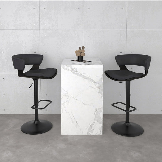 Worldwide Home Furnishings Rover-Air Lift Stool-Charcoal Adjustable Air-Lift Stool 203-554CH