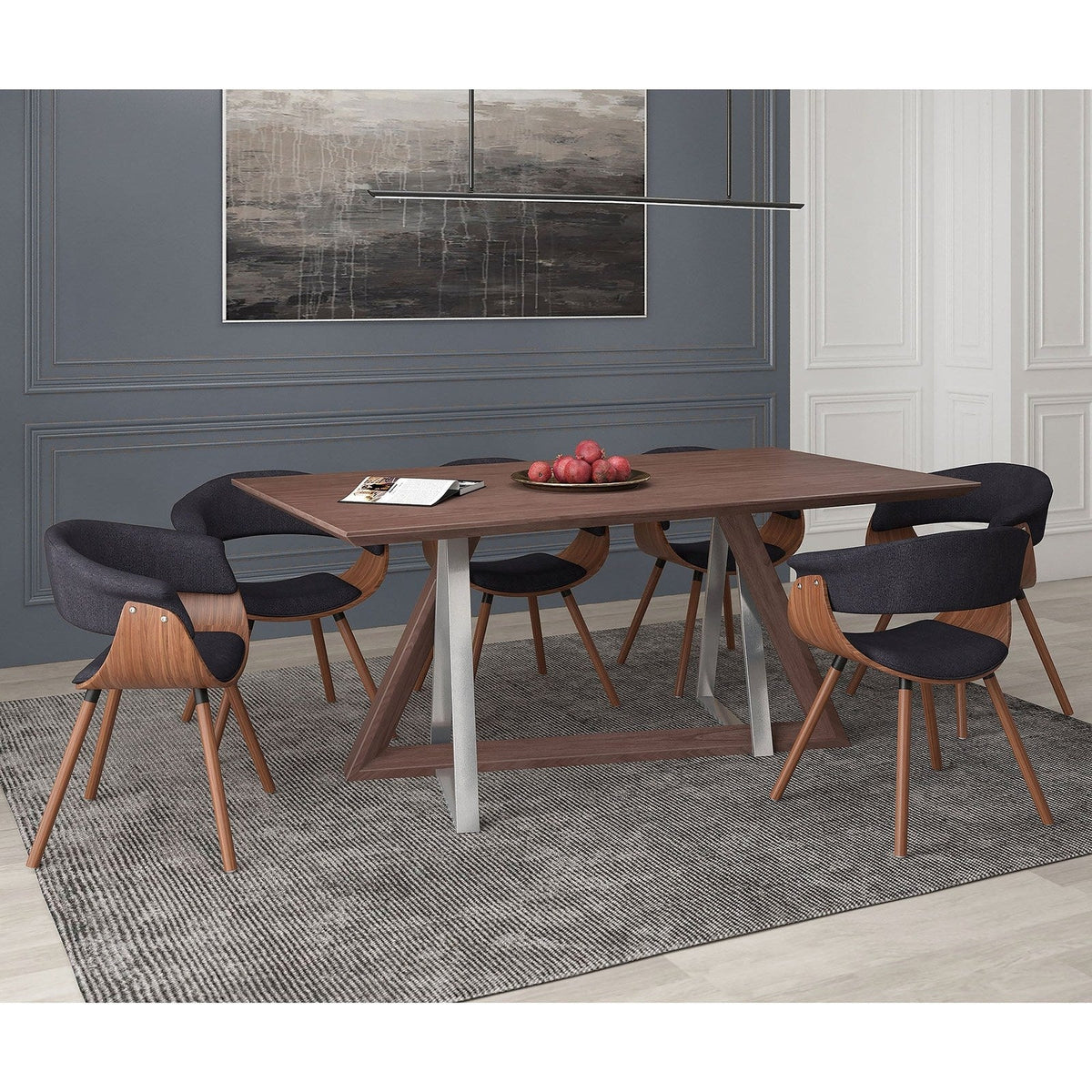 Worldwide Home Furnishings Drake_Holt Ch-7pc Dining Set 7pc Dining Set 207-219_981CH