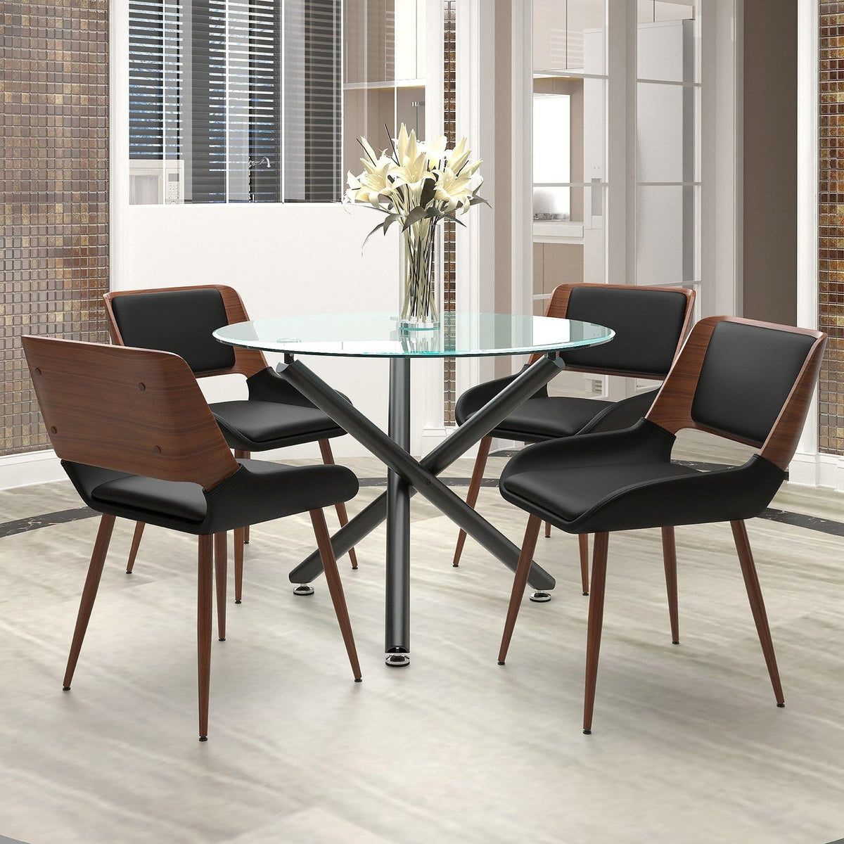 Worldwide Home Furnishings Suzette_Hudson Pubk-5pc Dining Set 5pc Dining Set 207-476_582PUBK