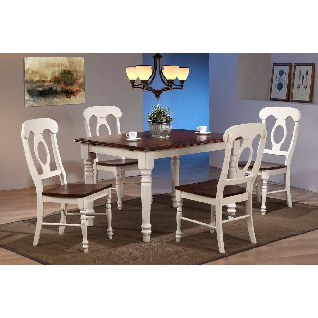 Sunset Trading Andrews 5 Piece 48-60" Rectangular Extendable Dining Set