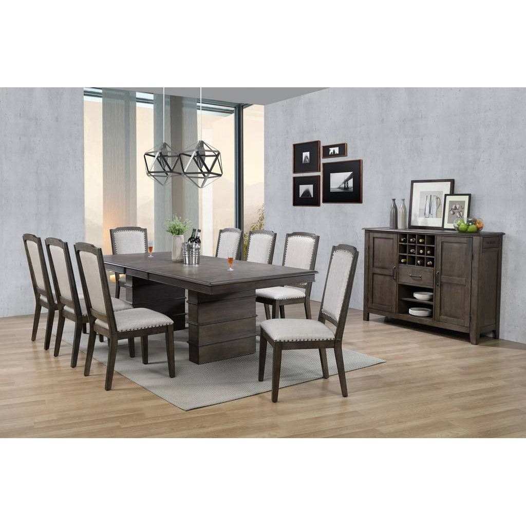 Sunset Trading Cali 10 Piece 96" Rectangular Extendable Dining Table Set