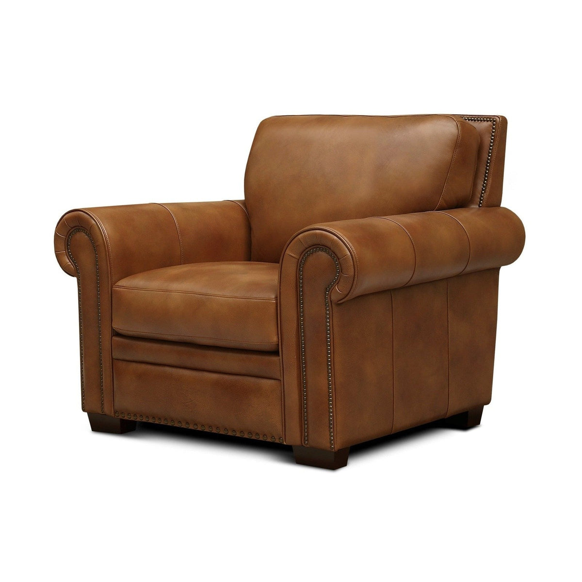 GTR Toulouse Brown Leather Armchair