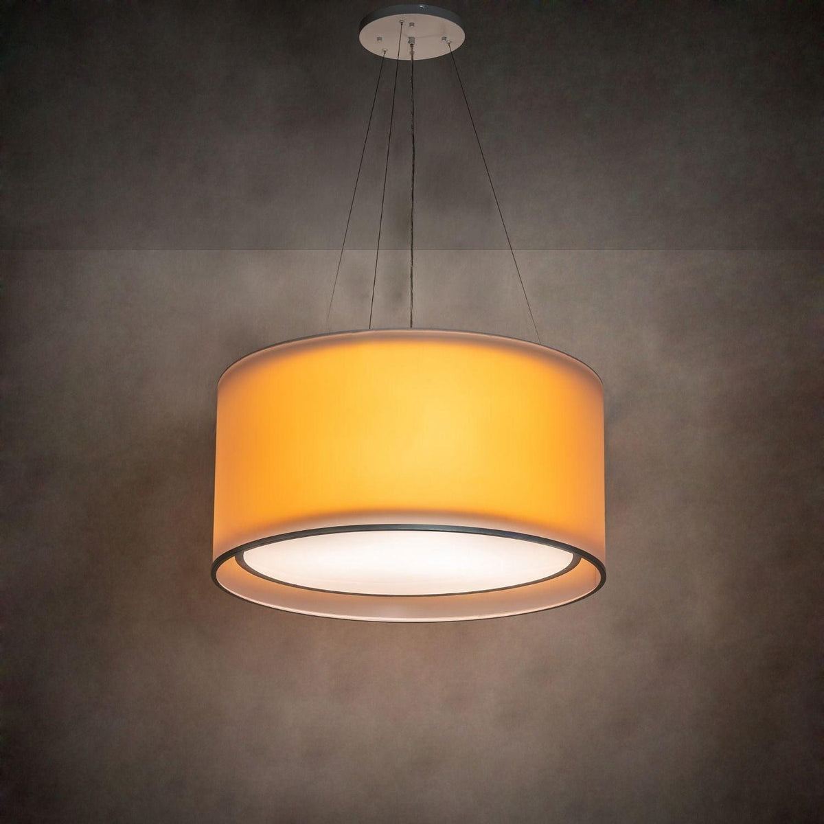 Meyda 34" Wide Orange Cilindro Pendant
