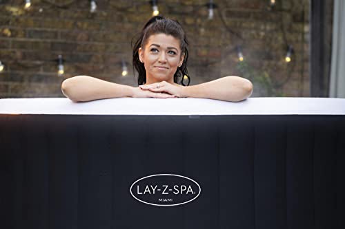 Lay-Z-Spa Miami AirJet Inflatable Hot Tub, 2-4 Person