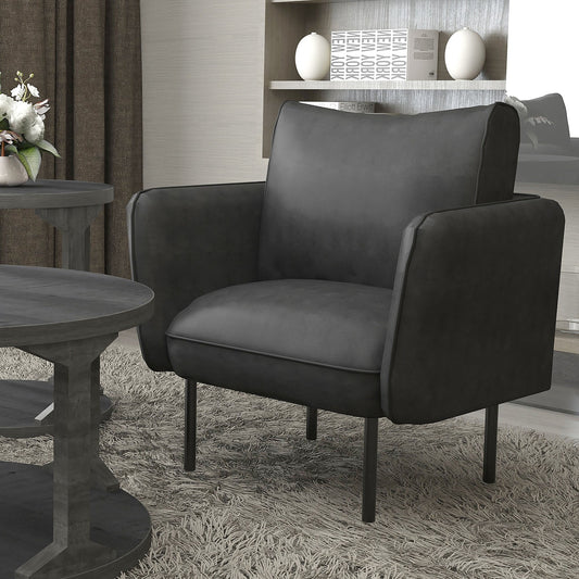 Worldwide Home Furnishings Ryker-Accent Chair-Grey Accent Chair 403-590GY