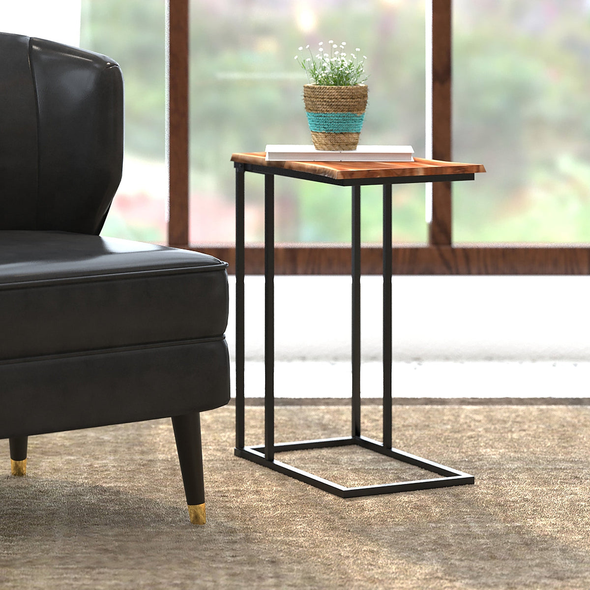 Worldwide Home Furnishings Jivin-Accent Table-Natural Accent Table 501-676NAT