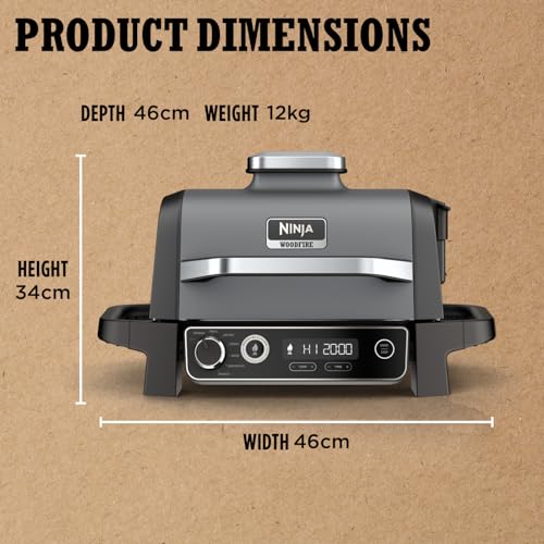 Ninja Woodfire Electric BBQ Grill & Smoker OG701UK