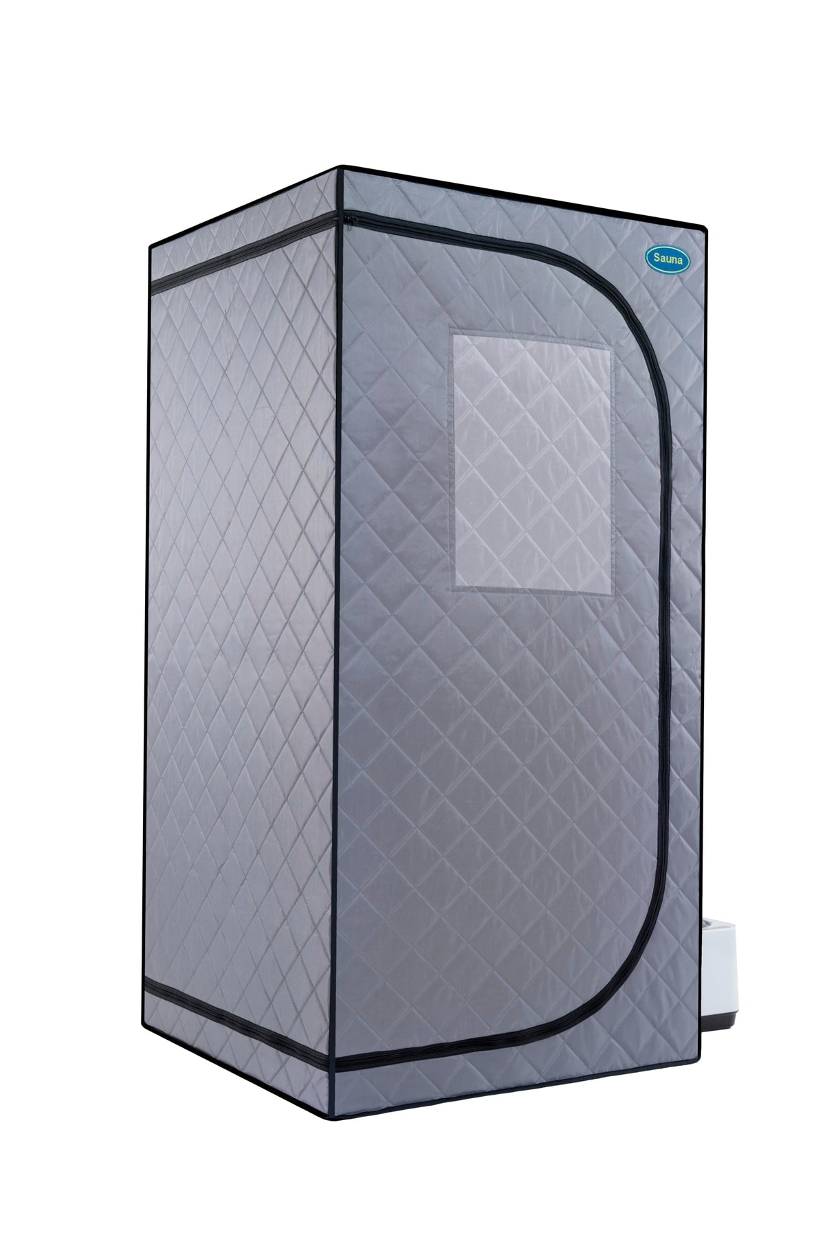 Portable Steam Sauna Tent with 2.2L Steamer, Remote Control & Folding Chair - Grey