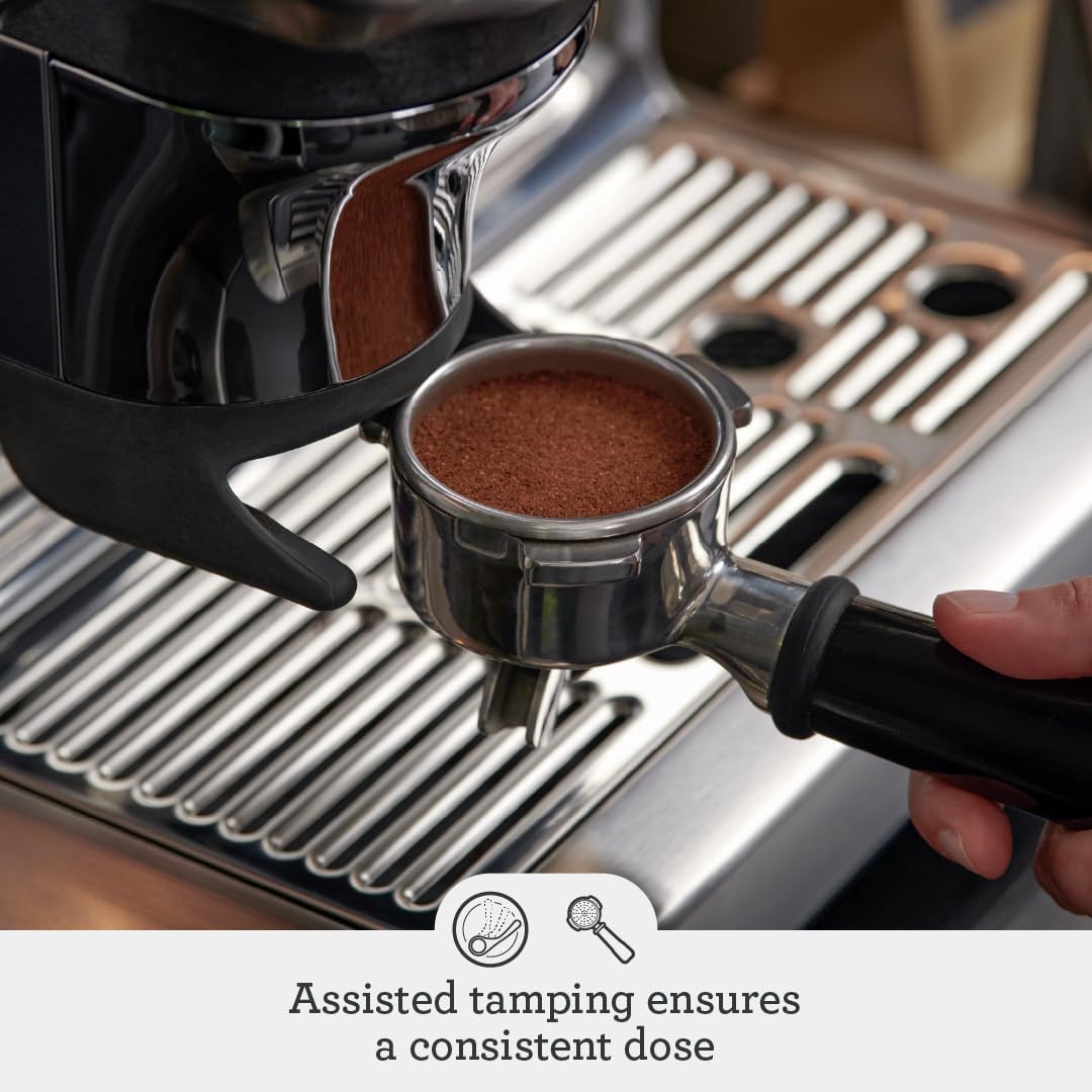 Sage the Barista Express Impress Espresso Machine - Integrated Grinder with Assisted Tamping - SES876